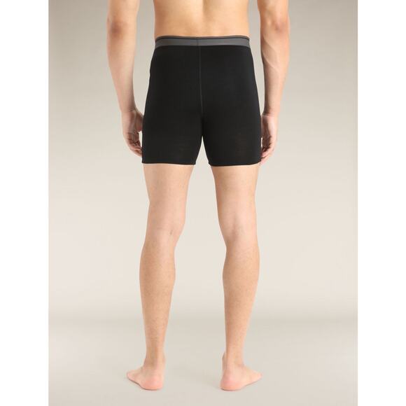 Icebreaker Men's Merino 150 Anatomica Boxer with fly Black Size M 30-33 - Picture 2 of 2